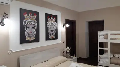 Letto o letti in una camera di Casa 4 Archi