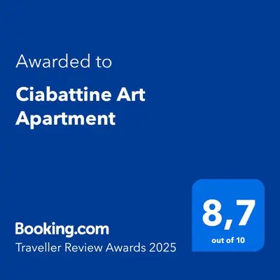 Certificato, attestato, insegna o altro documento esposto da Ciabattine Art Apartment