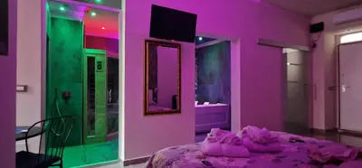 TV o dispositivi per l'intrattenimento presso Pittà Room Suite & Private SPA