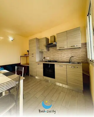 Cucina o angolo cottura di Casa Mimosa Marzamemi