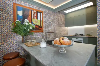 Cucina o angolo cottura di BELVEDERE GUASTELLA B 4, Emma Villas