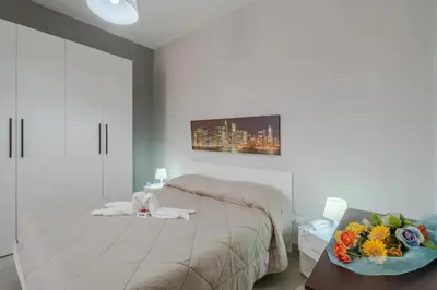 Letto o letti in una camera di Casa Carlotta