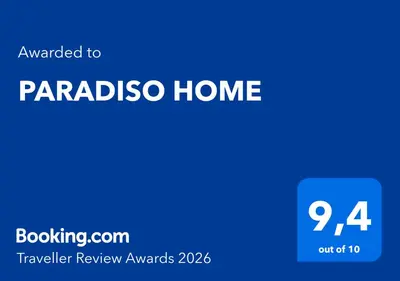 Certificato, attestato, insegna o altro documento esposto da PARADISO HOME