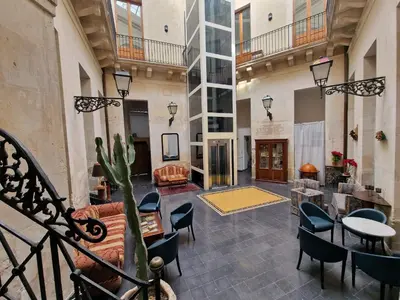 Area soggiorno di Le due Sicilie-Guest House