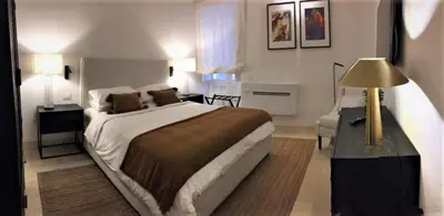 Letto o letti in una camera di Croce Luxury Apartment with Air Conditioning, Wi-Fi n0975