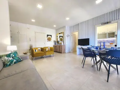 TV o dispositivi per l'intrattenimento presso MareCalmo Appartamento vista mare Ortigia