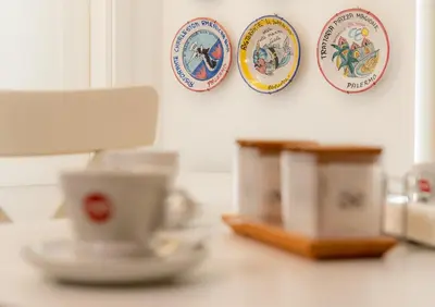Set per la preparazione di tè e caffè presso Ortigia Sea Apartment