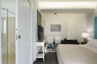 Letto o letti in una camera di Mare Dentro