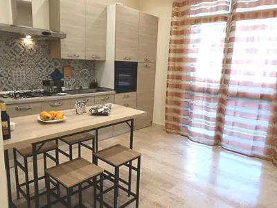 Cucina o angolo cottura di Balcone Etnea 2 in Catania centro perfetto per la festa di Sant'Agata