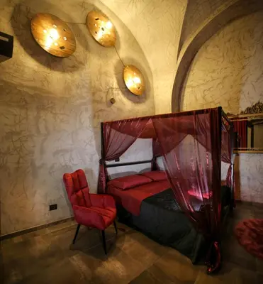 Area soggiorno di BLACK HOLE ROOMS