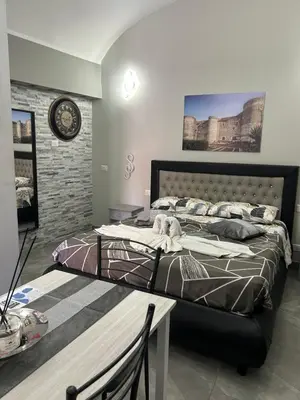 Letto o letti in una camera di Fanale House