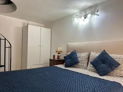 Letto o letti in una camera di Casa Manuel