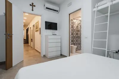 Letto o letti in una camera di Villa Mediterranea
