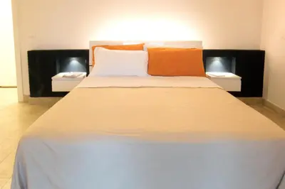 Letto o letti in una camera di Melus Maris