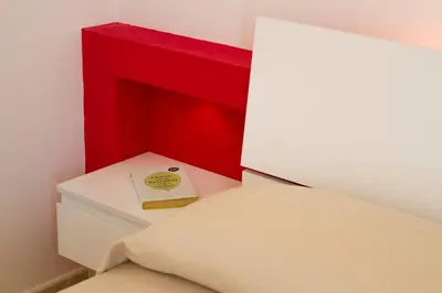 Letto o letti in una camera di Melus Maris