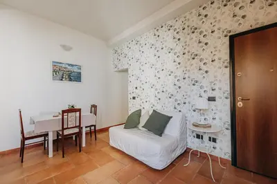 Area soggiorno di Green Leaves Apartment