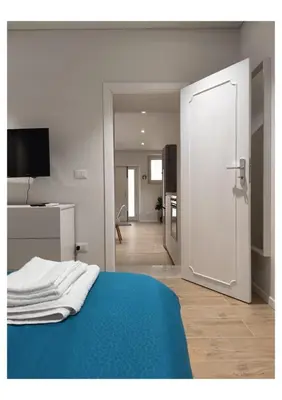Letto o letti in una camera di Casa Angelino