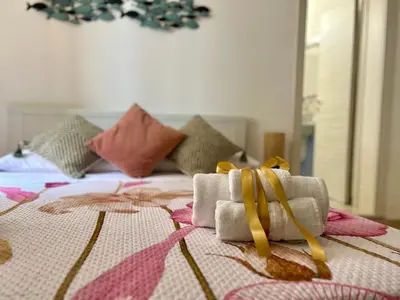 Letto o letti in una camera di Villa G.A.I.A. Pantanello