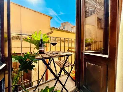 Balcone o terrazza di Casa Artemis nel cuore di Ortigia a Siracusa