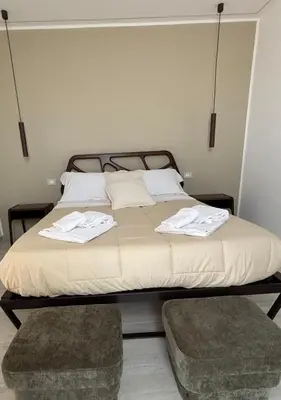 Letto o letti in una camera di Borgo Nocchiara