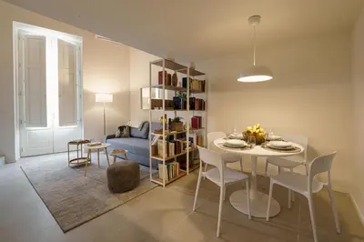 Area soggiorno di Habibi Apartments