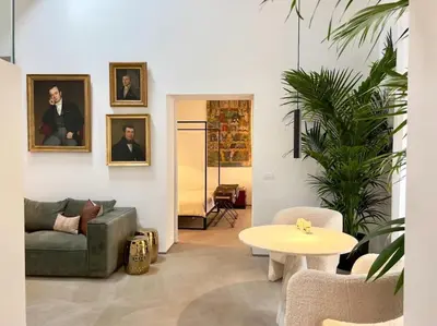 Area soggiorno di Ortigia Suite 15, Sicily Luxury Apt with hot tub