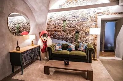 Area soggiorno di CHARME Catania Central Suites