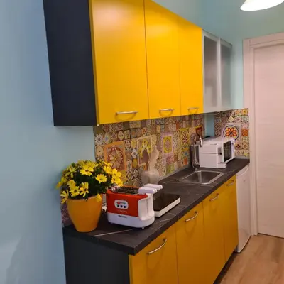Cucina o angolo cottura di Casa Eunice di Ortigia