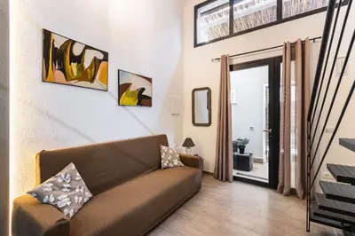 Area soggiorno di The White loft