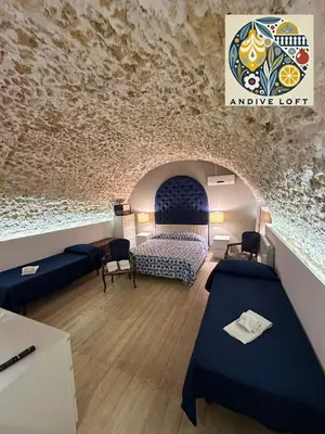 Area soggiorno di Andive Loft