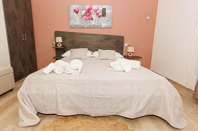 Letto o letti in una camera di La Rosa di Sharon