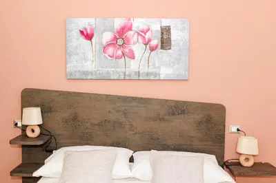 Letto o letti in una camera di La Rosa di Sharon