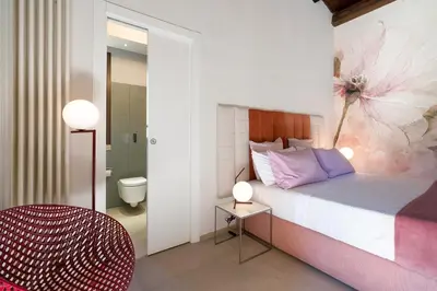 Letto o letti in una camera di Corte Moscata