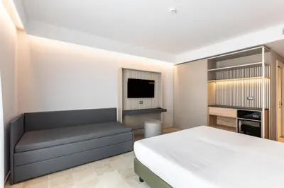 Letto o letti in una camera di Hotel Netum Mare