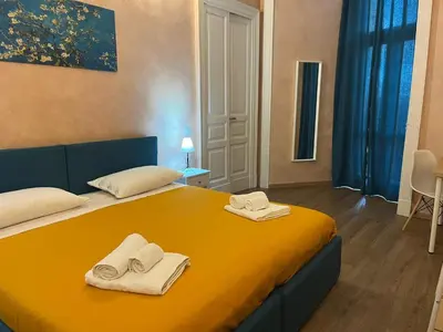Letto o letti in una camera di Chrilu house