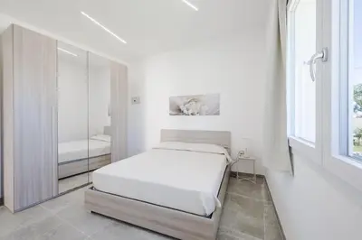 Letto o letti in una camera di Villa Carancino