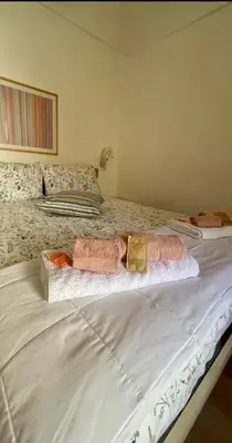 Letto o letti in una camera di Casa Pupidda