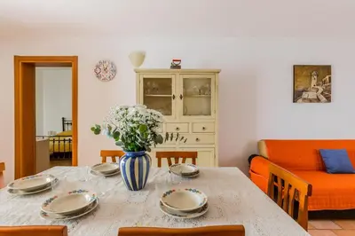 Area soggiorno di Villa Miranda near the sandy beach, parking & wifi