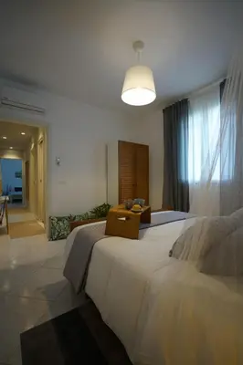 Letto o letti in una camera di Villa ALMA