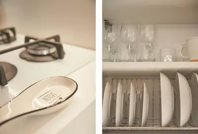 Cucina o angolo cottura di Lungomare D'Ortigia Suite
