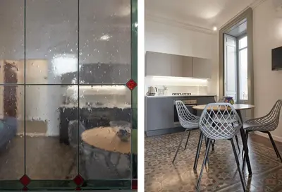 Cucina o angolo cottura di Lungomare D'Ortigia Suite