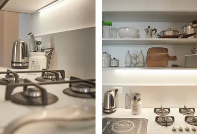 Cucina o angolo cottura di Lungomare D'Ortigia Suite