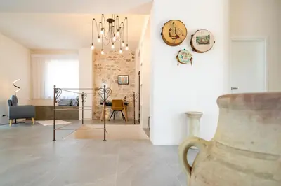 Area soggiorno di Villa Domus Sicilia - Charming Living