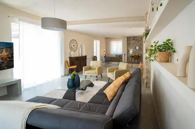Area soggiorno di Villa Domus Sicilia - Charming Living