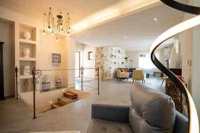 Area soggiorno di Villa Domus Sicilia - Charming Living