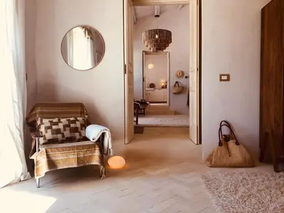 Area soggiorno di Casa Imayah charming B&B