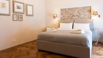 Letto o letti in una camera di San Giuseppe apartment con Terrazza