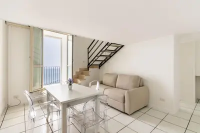 Area soggiorno di Fronte Mare Apartments & City Views