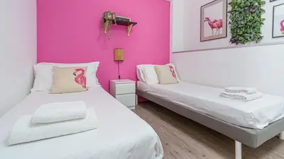 Letto o letti in una camera di Casamemi San Lorenzo a due passi dalla Spiaggia