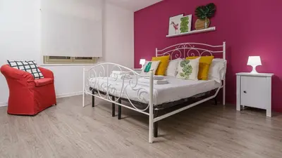 Letto o letti in una camera di Casamemi San Lorenzo a due passi dalla Spiaggia